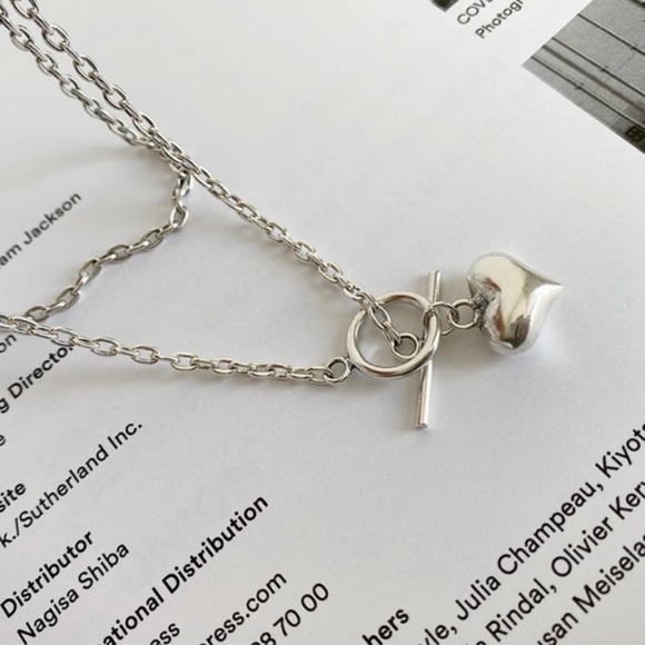 NEW “18” LOVE HEART 925 STERLING SILVER NECKLACE, NICE NECKLACE, CUTE NECKLACE - Picture 5 of 6